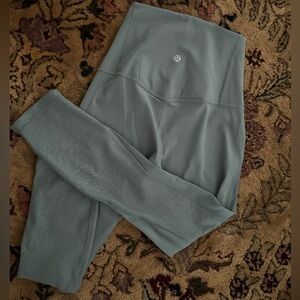 Lululemon olive green Sz 2 high waist athletic yoga gym leggings